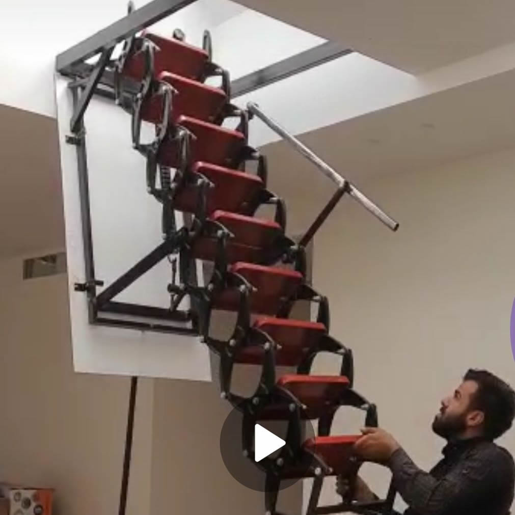 پله متحرک برای پشت بام